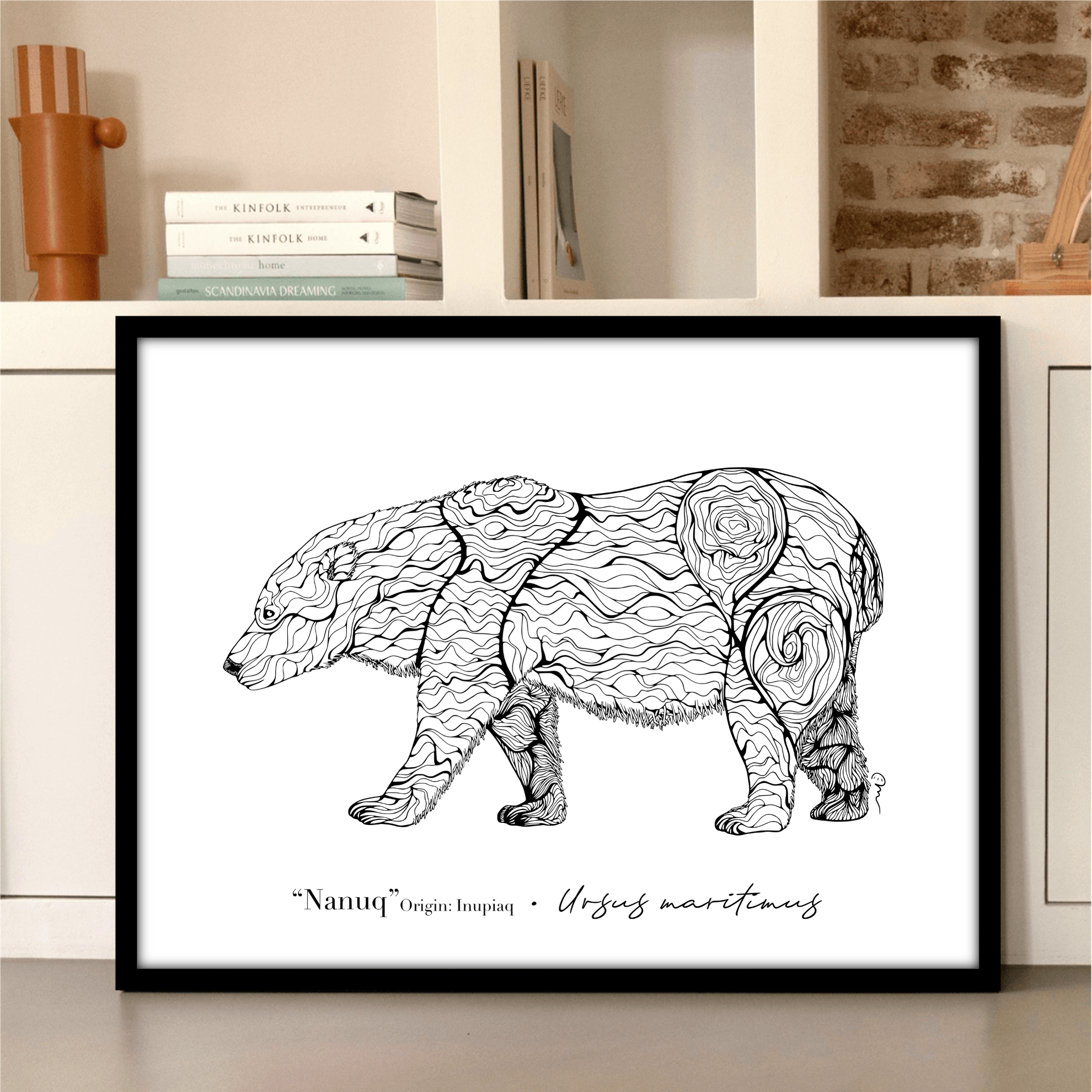 Line art - Polar bear – Image 2