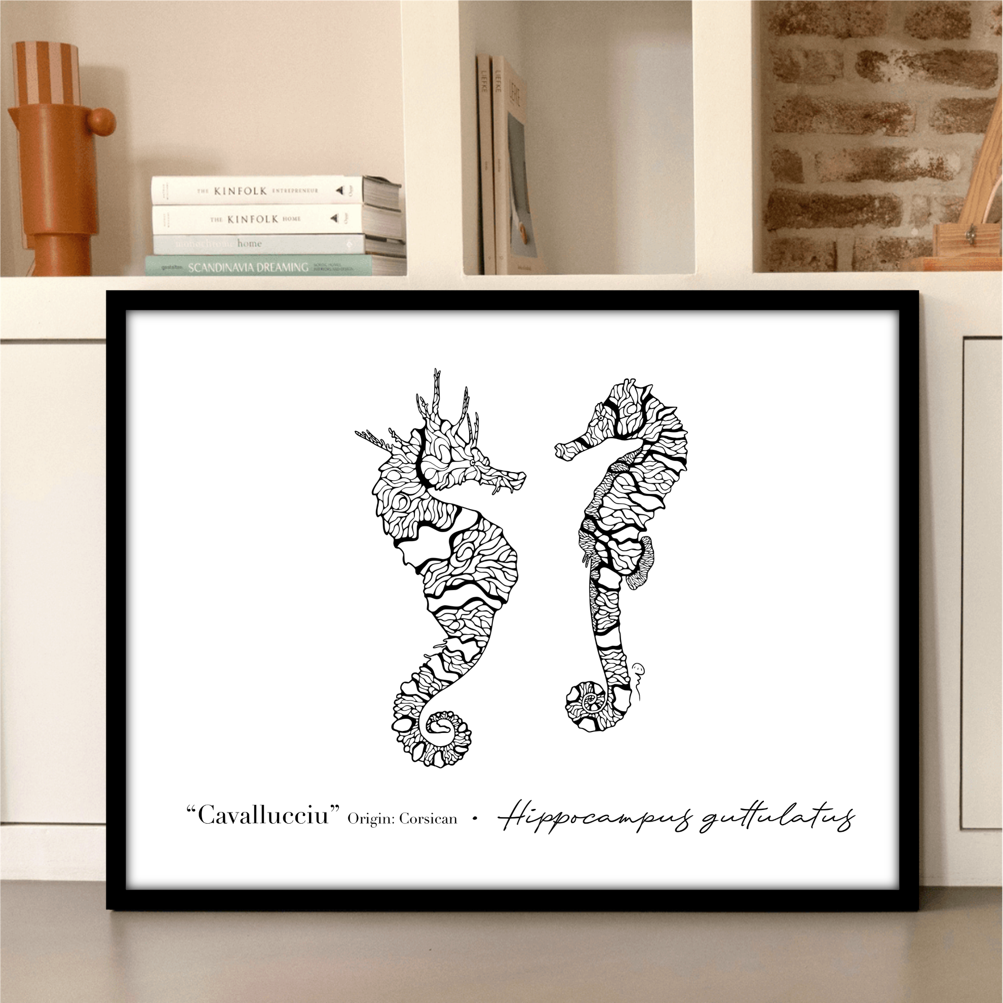 Line art - Sea horse – Image 2